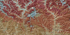 Wildfire severity map across Bhutan’s mountainous terrain